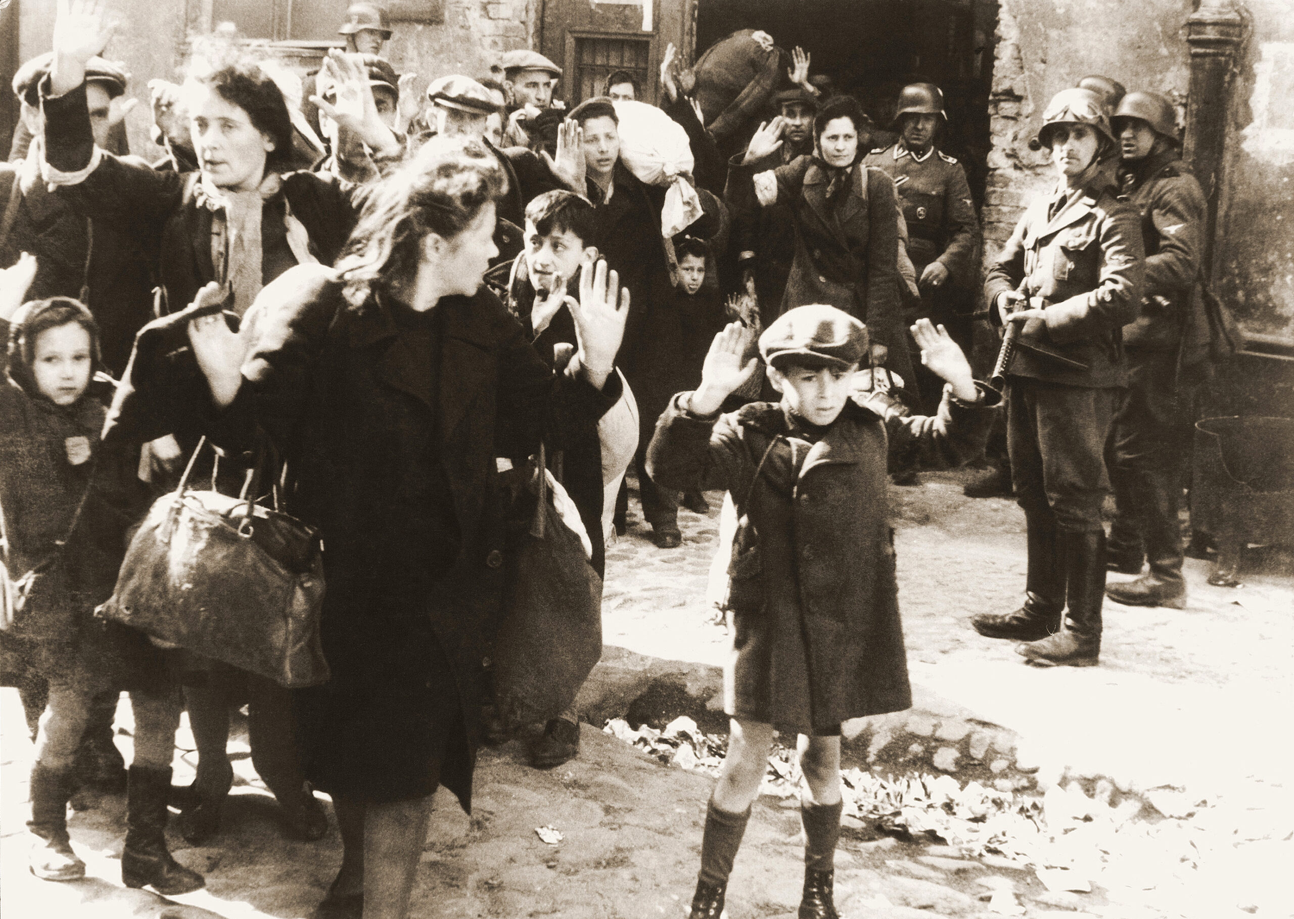 Foto des Jungen aus dem Warschauer Ghetto